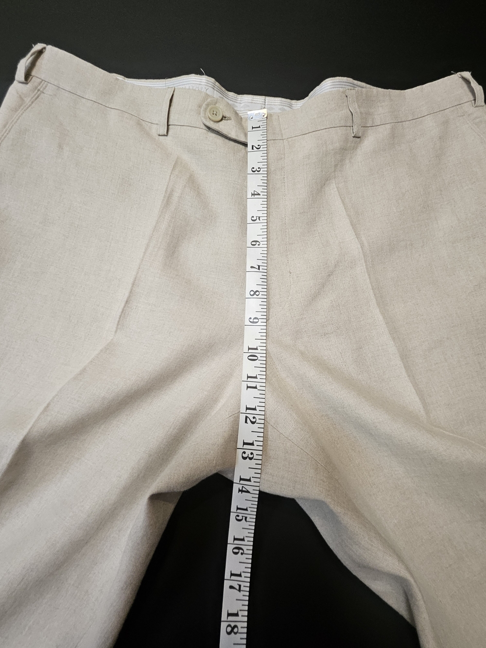 Linea Naturale Luxe Mens NWOT 100% Linen Beige Trousers Made in Italy Size 38 - Picture 8 of 16